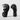 'Tuff' Boxing Gloves - Black/White - 2TUF2TAP