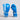 'Impact' Boxing Gloves - Blue/White